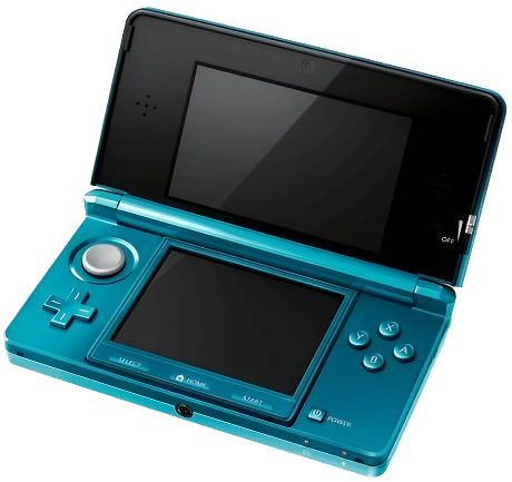 Nintendo 3DS Aqua Blue Video Game Console - Custom Refurb Enhanced