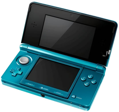 Nintendo 3DS Aqua Blue Video Game Console - Custom Refurb Enhanced