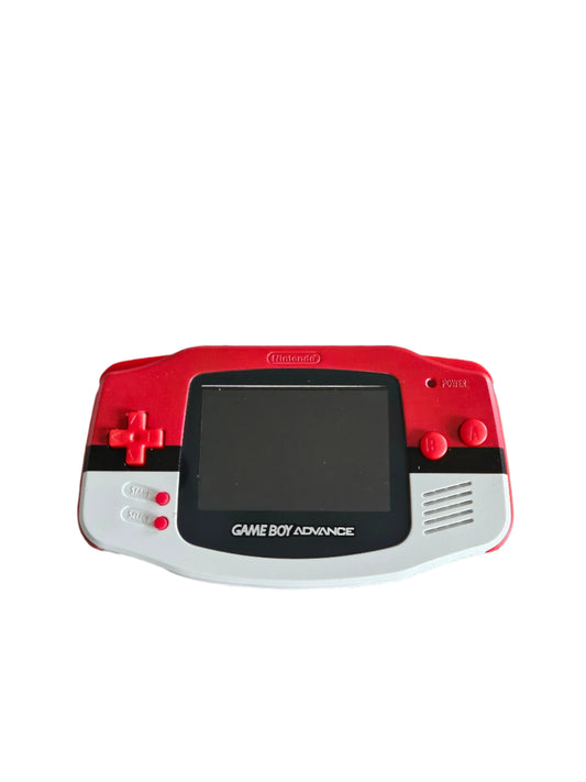 Nintendo Game Boy Advance White/Red Pokemon Pokeball Edition Video Game Console - Custom Refurb Enhanced