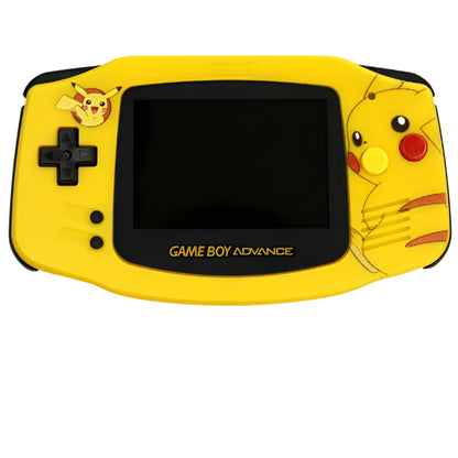 Nintendo Game Boy Advance Yellow Pokemon Pikachu Edition Video Game Console - Custom Refurb Enhanced