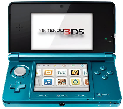 Nintendo 3DS Aqua Blue Video Game Console - Custom Refurb Enhanced