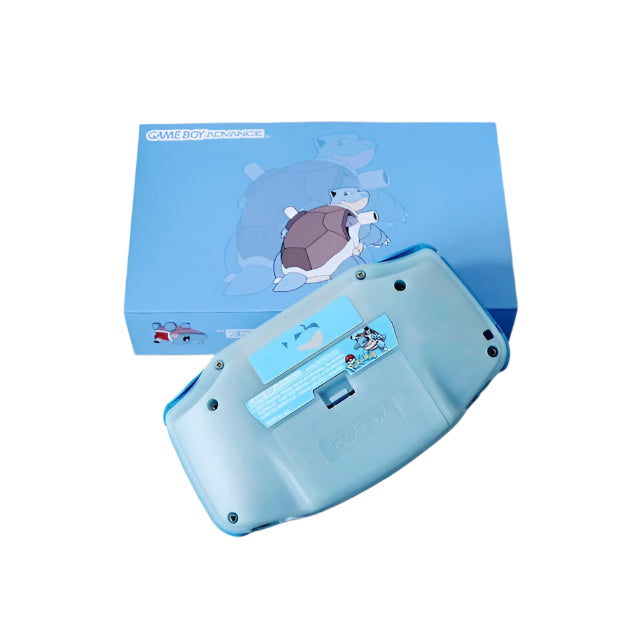 Nintendo Game Boy Advance Blue Blastoise Edition Video Game Console - Custom Refurb Enhanced