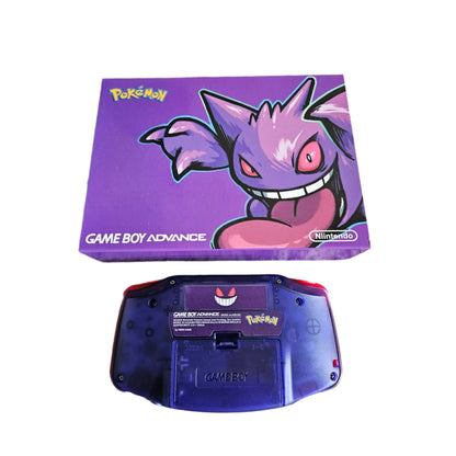 Nintendo Game Boy Advance Purple Pokemon Gengar Edition Video Game Console - Custom Refurb Enhanced