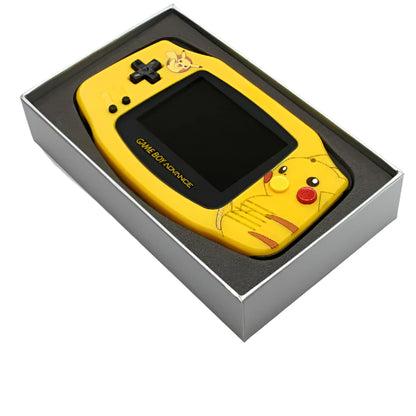Nintendo Game Boy Advance Yellow Pokemon Pikachu Edition Video Game Console - Custom Refurb Enhanced