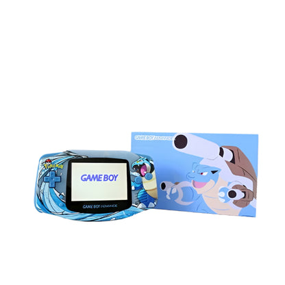 Nintendo Game Boy Advance Blue Blastoise Edition Video Game Console - Custom Refurb Enhanced