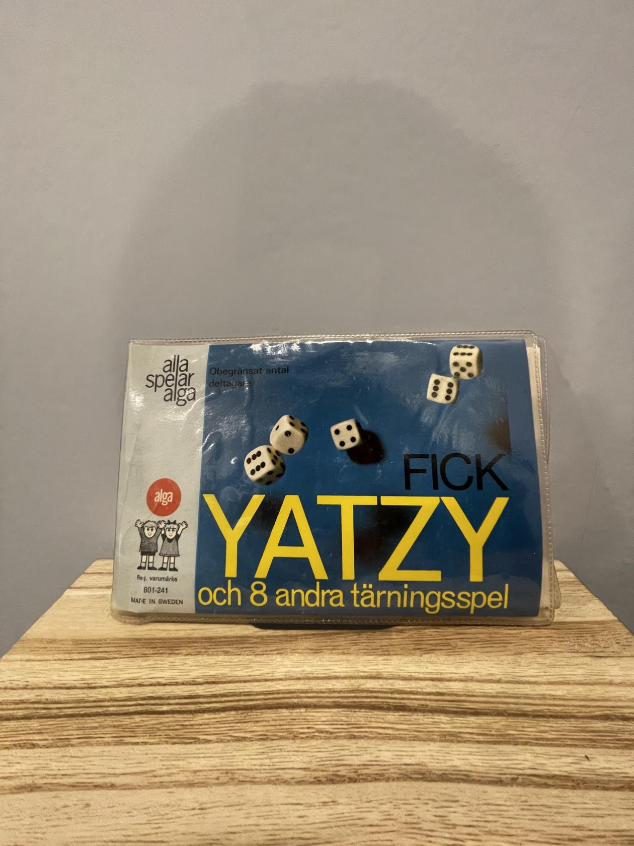 1983 Fick Yatzy och 8 andra tärningsspel - Swedish Yatzy Game