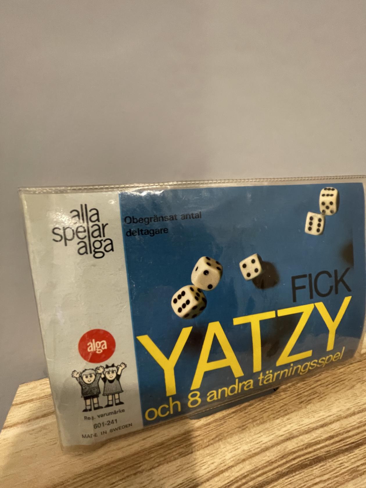 1983 Fick Yatzy och 8 andra tärningsspel - Swedish Yatzy Game