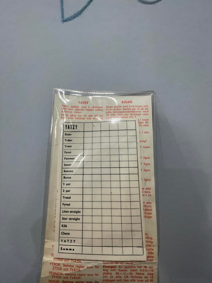 1983 Fick Yatzy och 8 andra tärningsspel - Swedish Yatzy Game