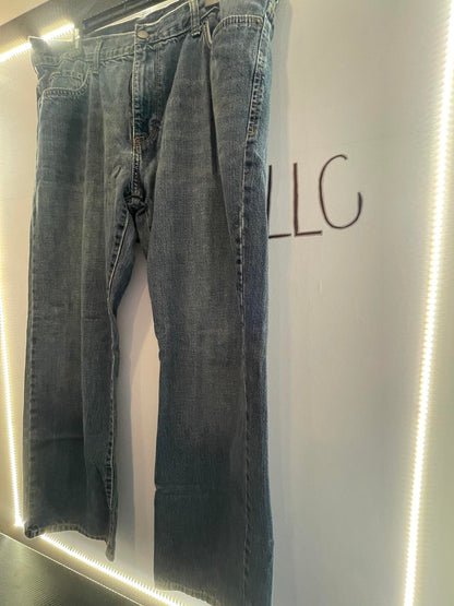 Jeans azules con corte de bota Calvin Klein para mujer talla 38 W - 33 "L