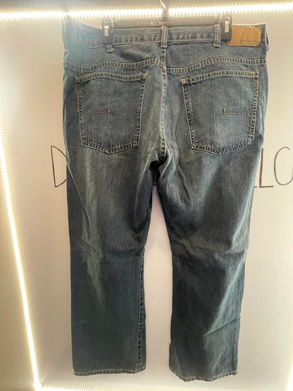 Jeans azules con corte de bota Calvin Klein para mujer talla 38 W - 33 "L