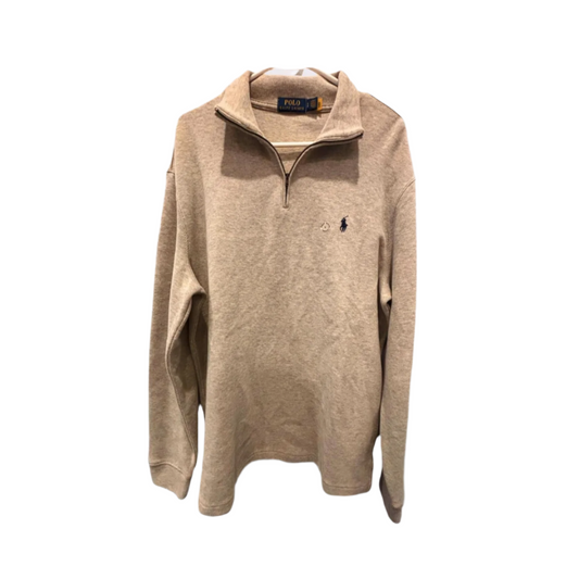 Polo Mens Pullover Quarter-Zip - Gray - Large - Like New