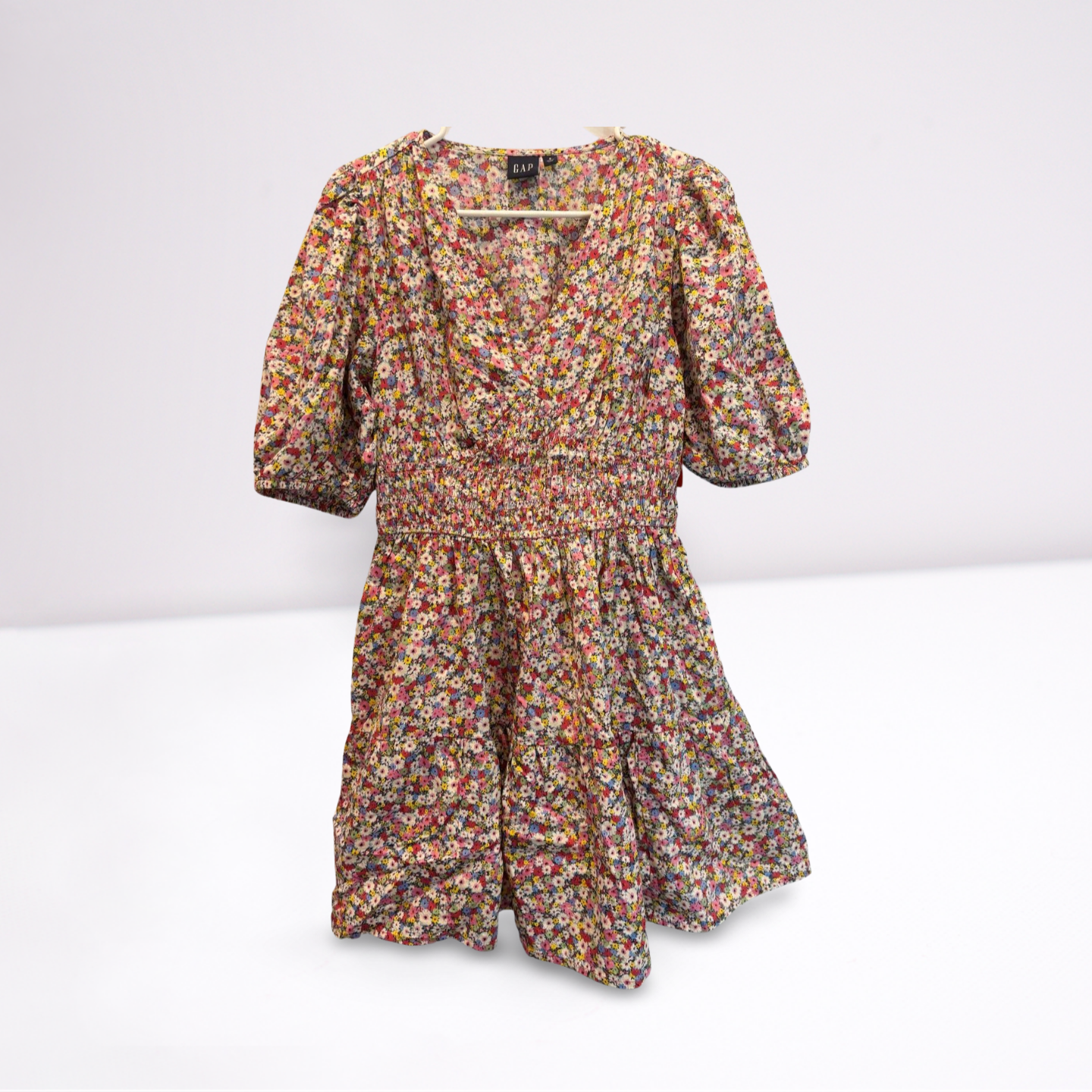 Womens Gap Dress Size Small Multi-Color Floral knee length