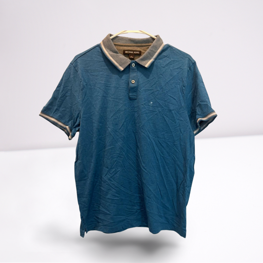 Mens Michael Kors Collared Shirt Size Large Blue