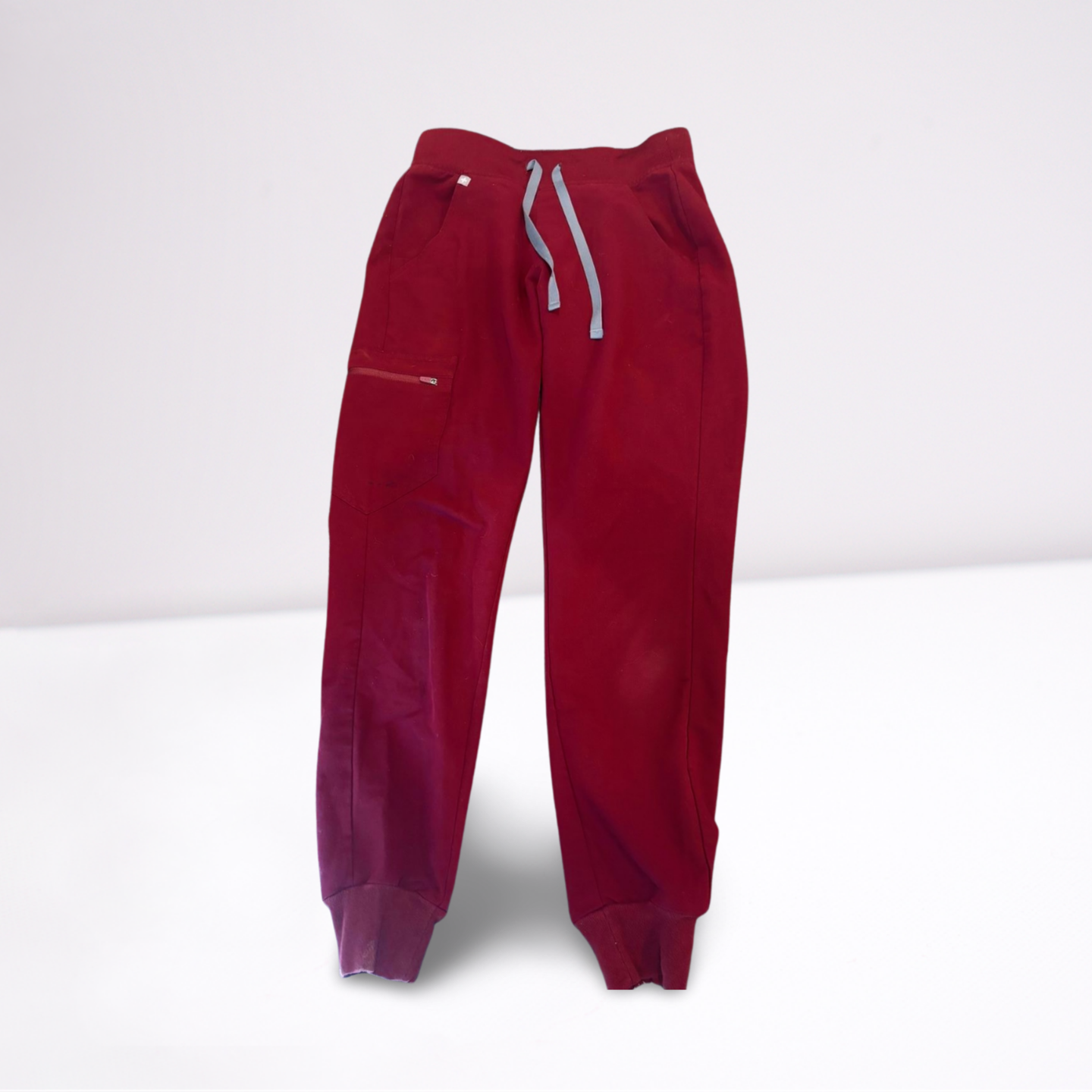 Womens Figs Scrub Pant Size XS Maroon