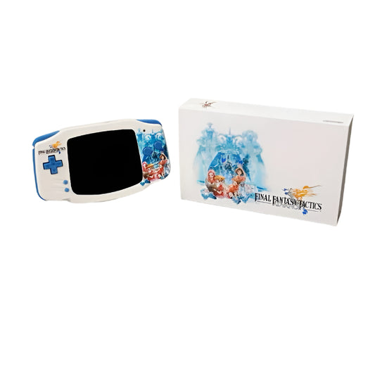 Nintendo Game Boy Advance White/Blue Final Fantasy Tactics Edition Video Game Console - Custom Refurb Enhanced