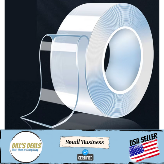 Nano Magic Tape Double Sided Traceless Washable Adhesive Invisible Gel 3M