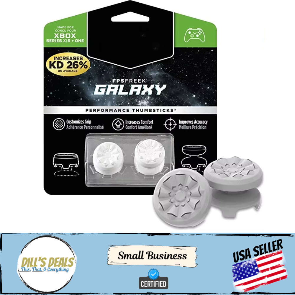 Kontrol Freek Xbox Controller Perform Thumbsticks Thumb Grips FPS Galaxy White