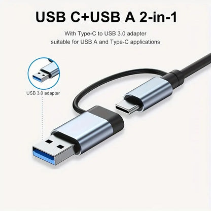 7 in 1 Multiport USB-C Hub Type C To USB 3.0 2.0 Multi-hub Dock Splitter Adapter