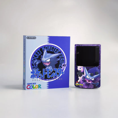 Nintendo Game Boy Color Purple Pokemon Haunter Edition Video Game Console - Custom Refurb Enhanced