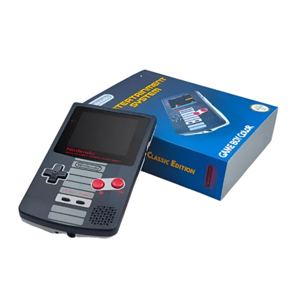 Nintendo Game Boy Color Black/Gray NES Classic Edition Video Game Console - Custom Refurb Enhanced