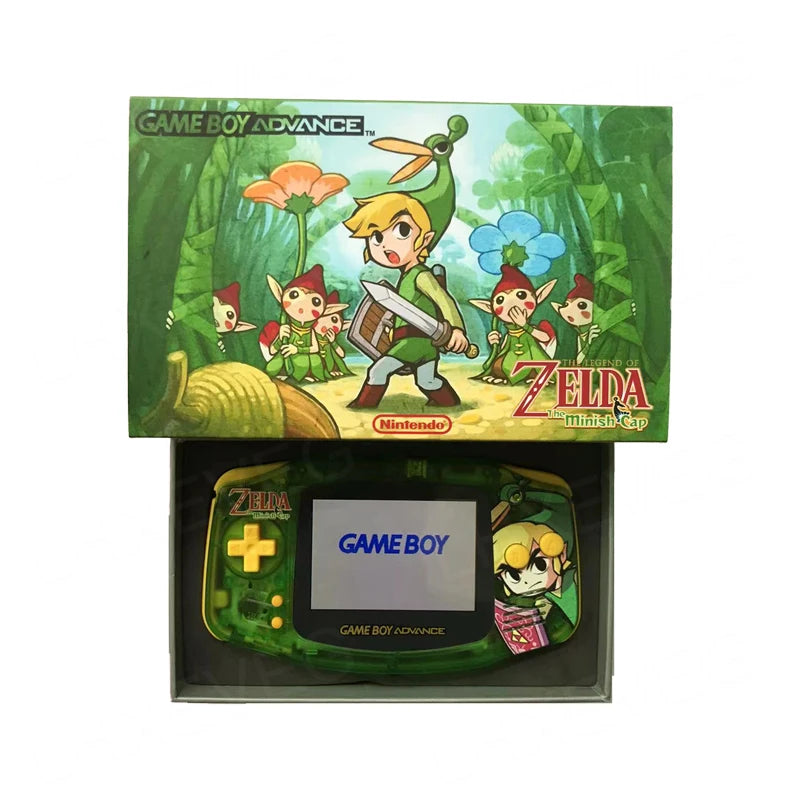 Nintendo Game Boy Advance Green Legend of Zelda Edition Video Game Console - Custom Refurb Enhanced