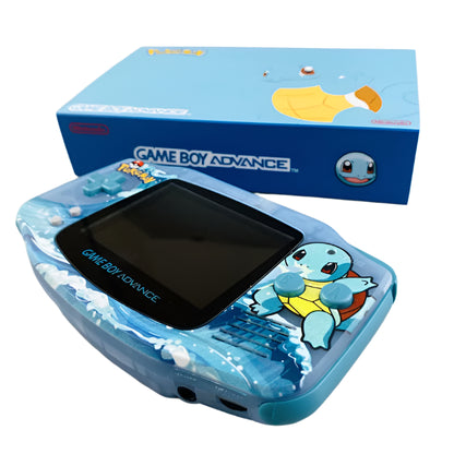 Nintendo Game Boy Advance Blue Pokemon Squirtle Edition Video Game Console - Custom Refurb Enhanced