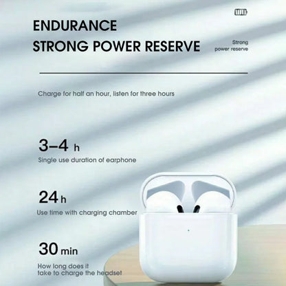 Pro 4 TWS Wireless Headphones Earphone Bluetooth-compatible 5.3 Waterproof Earbuds