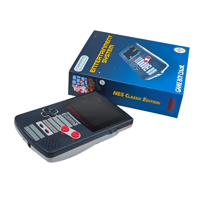 Nintendo Game Boy Color Black/Gray NES Classic Edition Video Game Console - Custom Refurb Enhanced