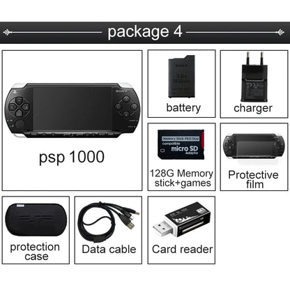 Sony PSP Video Game Console PSP 1000 128GB Playstation Portable w/ Games, Case, and other Accessories