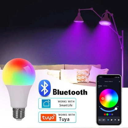 E27 RGB LED Light Bulb Color Changing Magic RGBW Lamp Remote Control Colorful