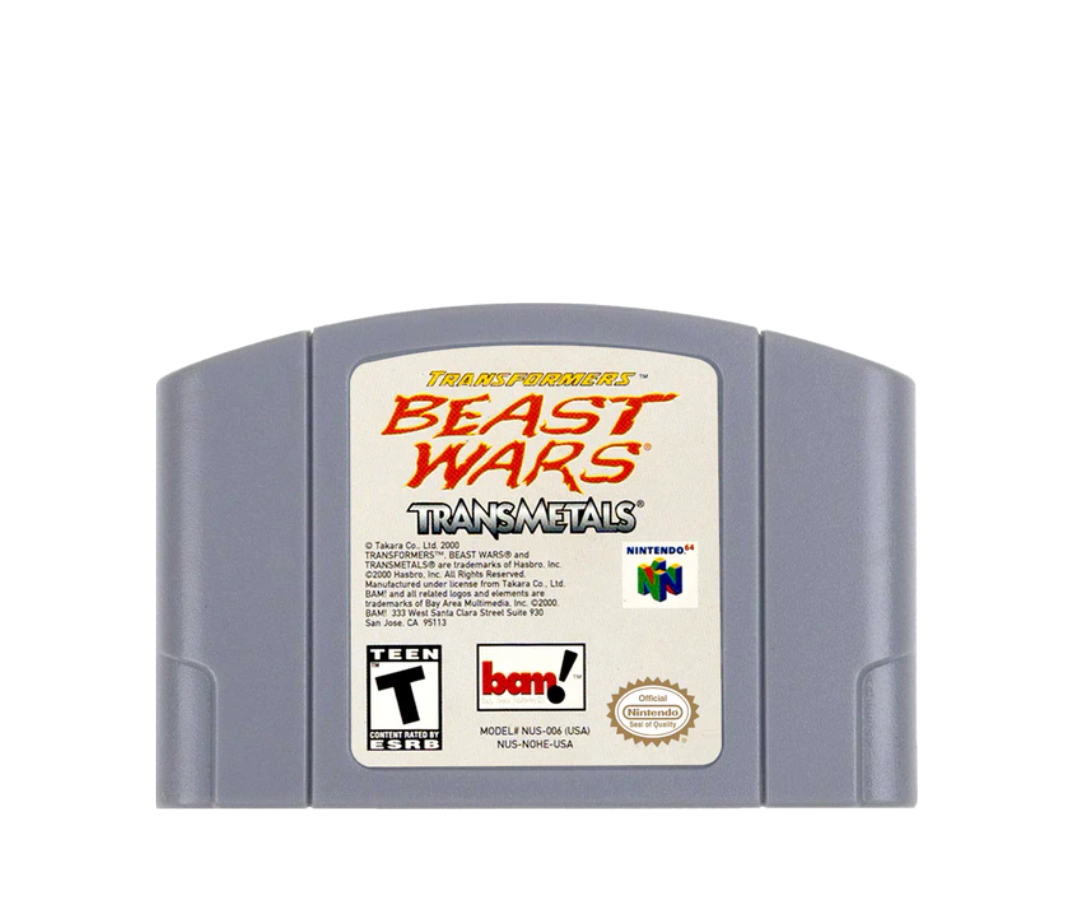 Transformers Beast Wars Transmetal Nintendo 64 N64 Video Game