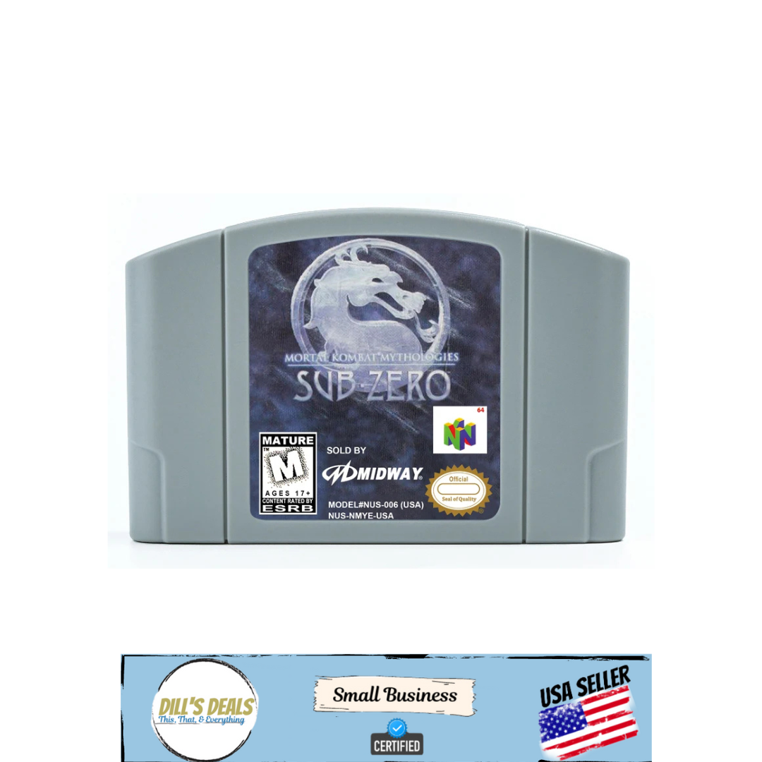 Mortal Kombat Sub-Zero Nintendo 64 N64 Video Game