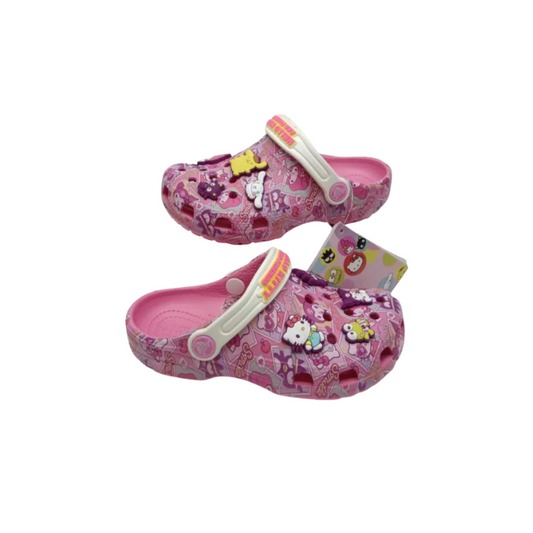 Hello Kitty & Friends Crocs Classic - with Jibbitz Charms - Kids - Pink/Purple - New