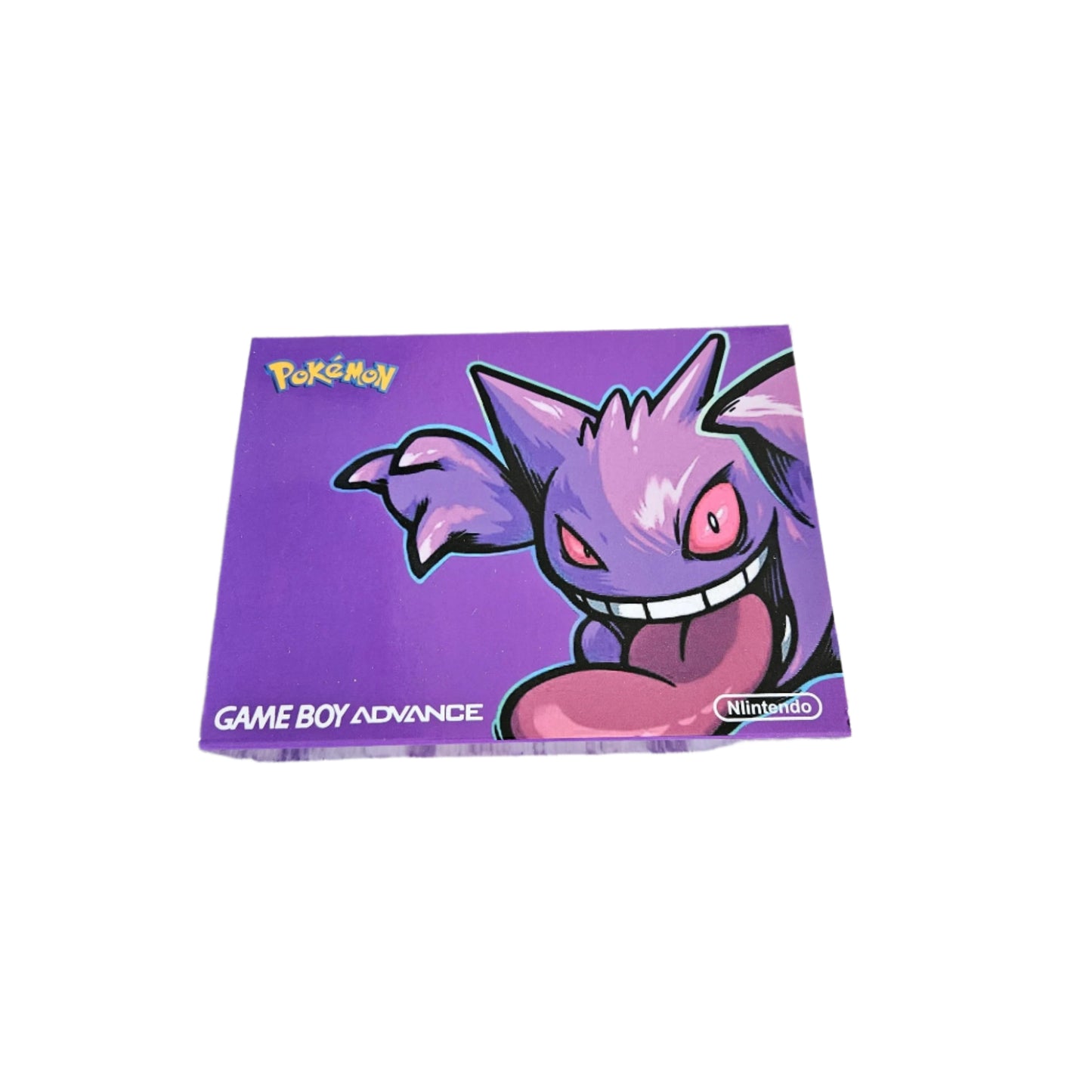 Nintendo Game Boy Advance Purple Pokemon Gengar Edition Video Game Console - Custom Refurb Enhanced