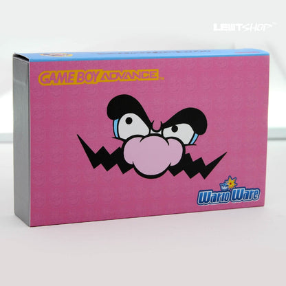 Nintendo Game Boy Advance Pink/Blue Wario Ware Edition Video Game Console - Custom Refurb Enhanced