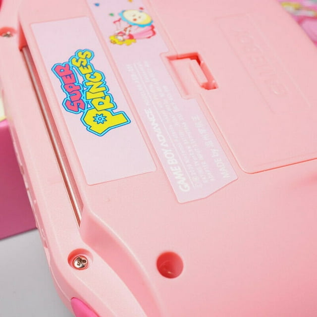 Nintendo Game Boy Advance Pink Super Princess Peach Edition Video Game Console - Custom Refurb Enhanced