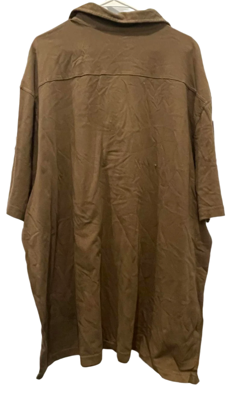Arizona Mens Polo Shirt Collared Big and Tall - Deep Olive - 3X - New