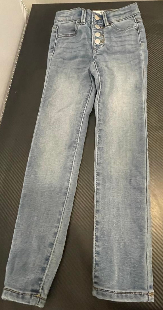Jordache Super Skinny Blue Jeans Youth Girls Sz 6 Slim Cotton Spandex Polyester - Very Good
