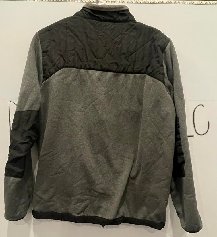 Champion Jacket Youth XL Gray Black 100% Polyester Long Sleeve Full Zipper - Very Good