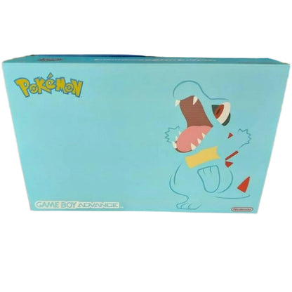 Nintendo Game Boy Advance Blue Pokemon Totodile Video Game Console - Custom Refurb Enhanced