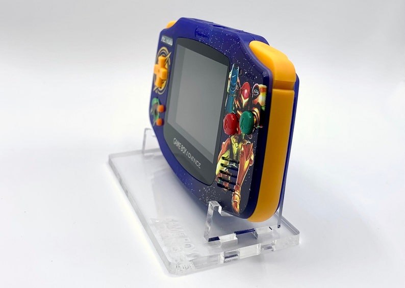 Nintendo Game Boy Advance Purple/Yellow Metroid Edition Video Game Console - Custom Refurb Enhanced