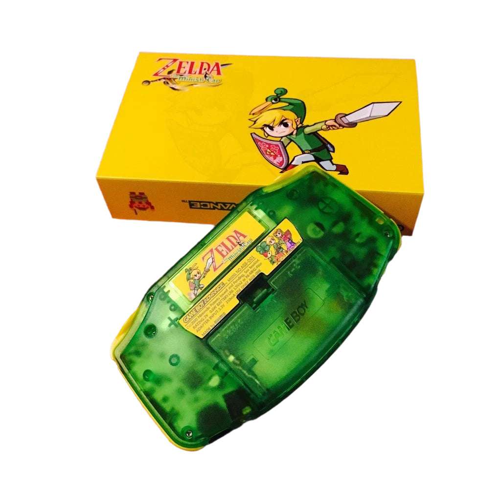Nintendo Game Boy Advance Green Legend of Zelda Edition Video Game Console - Custom Refurb Enhanced