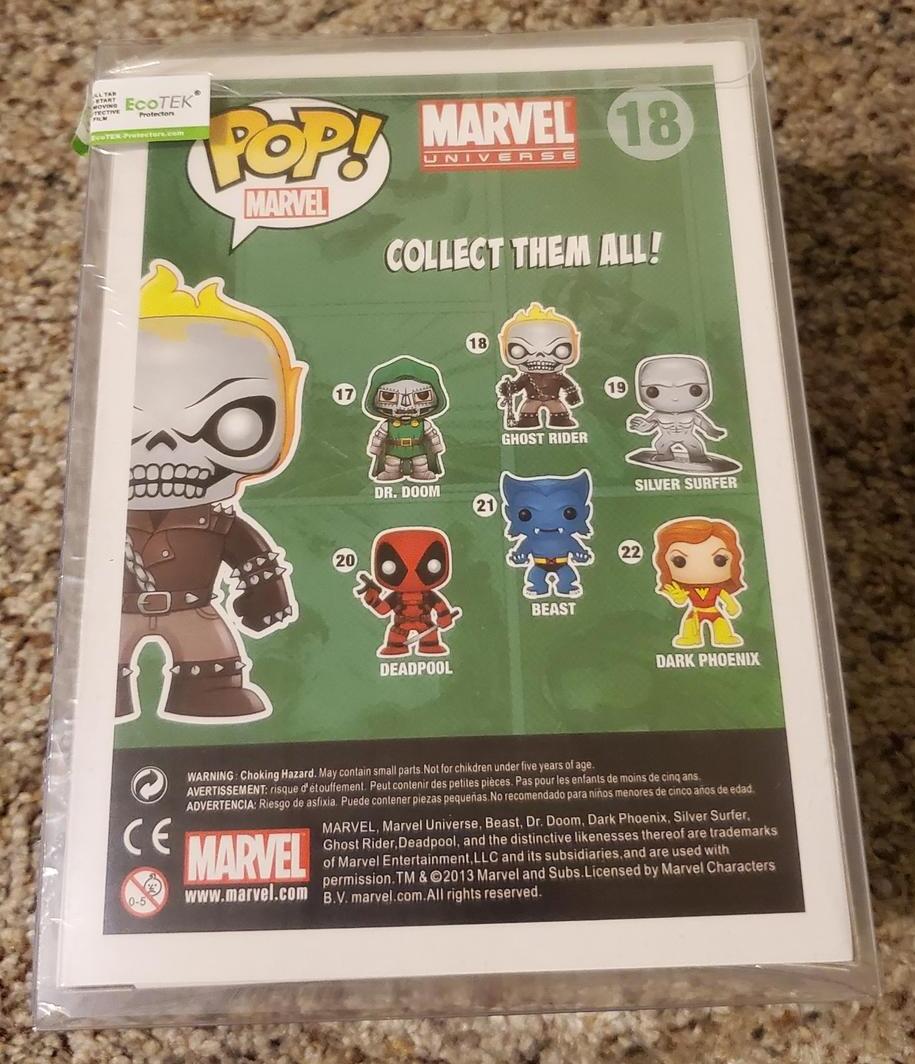 Funko Pop! Marvel Ghost Rider Metallic Variant Limited Edition