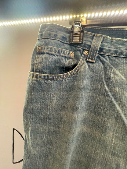 Red Camel Jeans Mens 38x30 Distressed Blue Denim Pants Bootcut Medium Wash Cotton