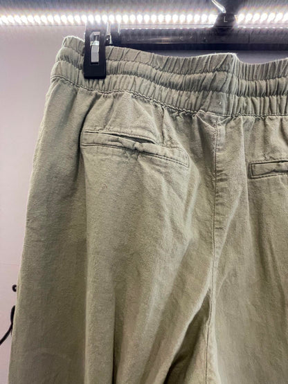 A NEW DAY Women's Green Pleated Wide/Straight Leg Stretch Dress Pants sz 20W - Very Good