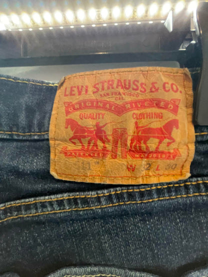 Levi Strauss 511 Straight Regular Jeans Size 32x30 Dark Wash