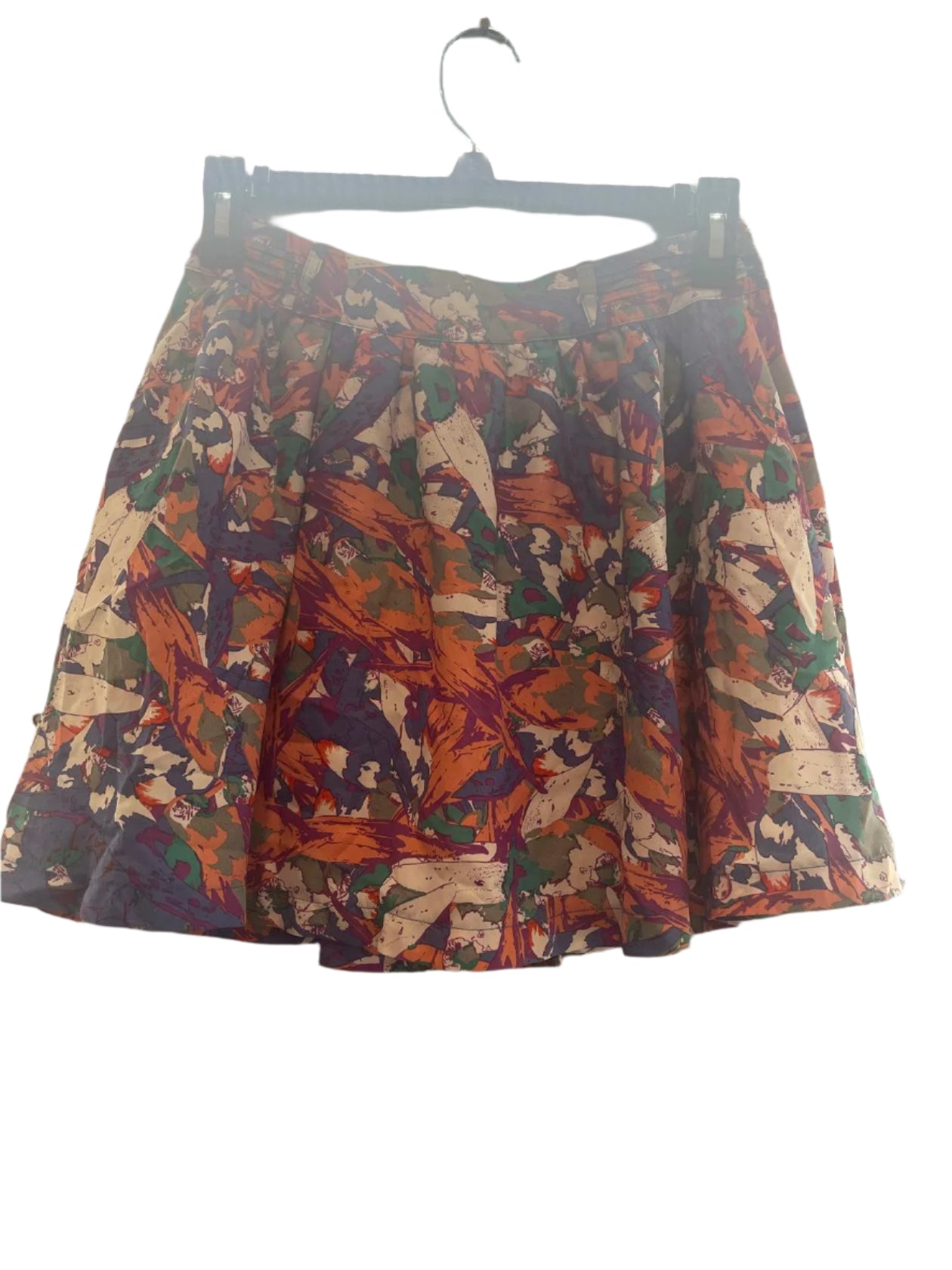 Bluejuice Womens Skirt Mini buttons Designer Birdie Print Aussie - Multi-Color - XS - New