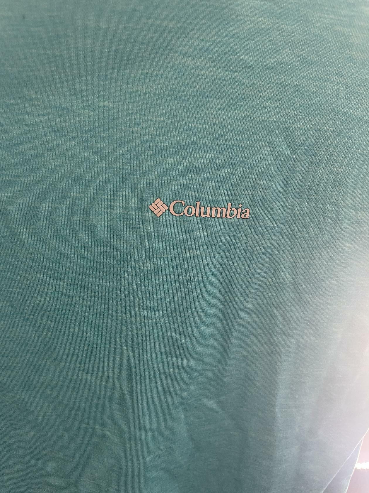 Columbia Womens T-Shirt Sportswear Activewear - Green - XS - Very Good