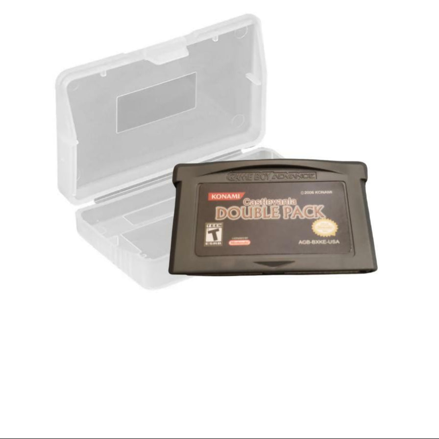 Castlevania Double Pack Aria of Sorrow / Harmony of Dissonance for Nintendo Gameboy Advance & Clear Protective Case