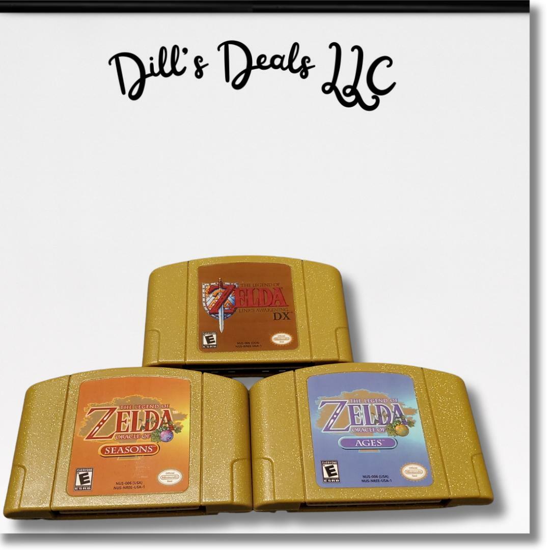 Zelda N64 Set of 3 Games N64 Links Awakening Dx Oracle of Seasons Oracle of Ages